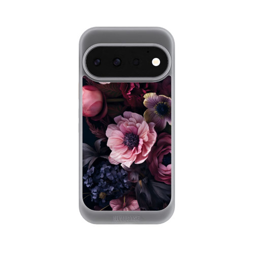 Google Pixel 11 Pro NIVOcore Rosa Blumenbild mit Pfingstrosen auf dunklem Hintergrund Mit KI