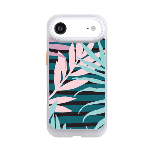 Apple iPhone Air NIVOcore Pastel Jungle Leaves Pink Teal Seamless