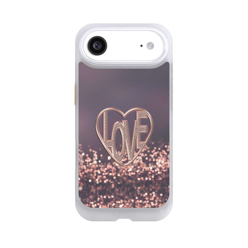 iPhone Air NIVOcore Love Glitter Pink