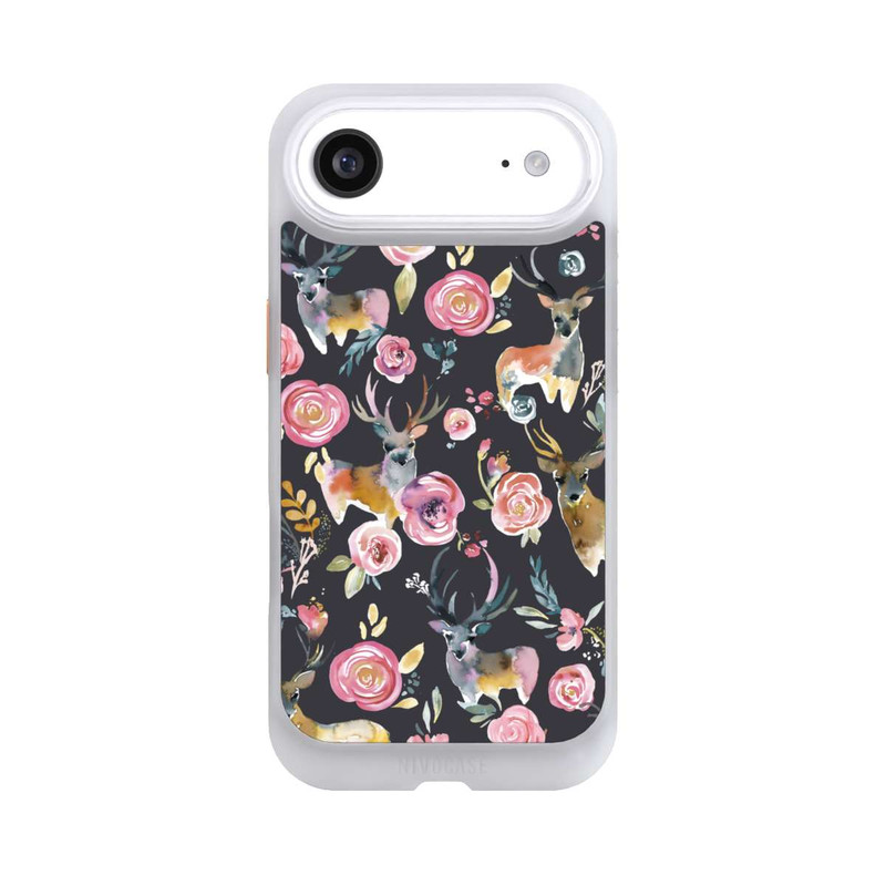 iPhone Air NIVOcore Hirsche und Blumen Anthrazit