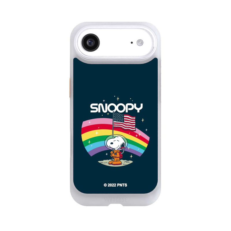 iPhone Air NIVOcore Snoopy Weltraumreisender Regenbogen