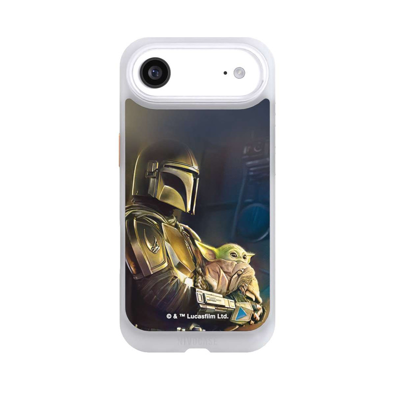 iPhone Air NIVOcore Mandalorianer und Grogu im Schiff