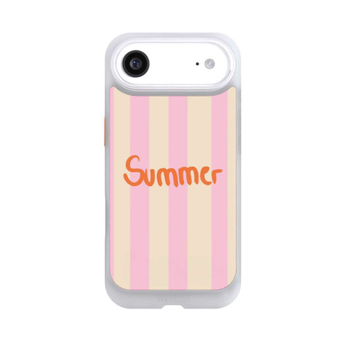 Apple iPhone Air NIVOcore Summer- Rosa und Orange Streifen Hintergrund