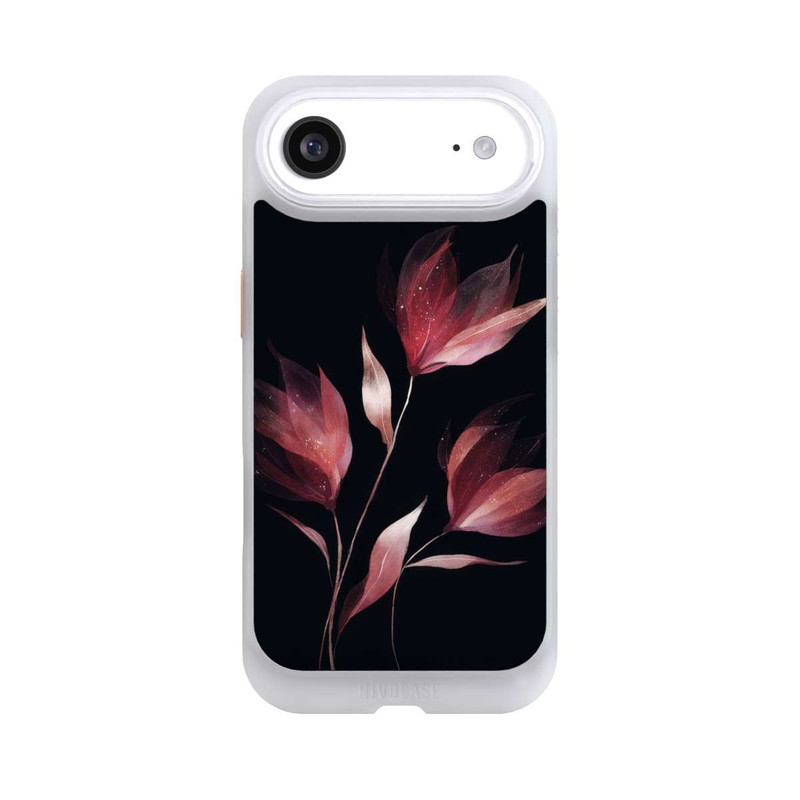 iPhone Air NIVOcore Burgunderrote Blume Negativ