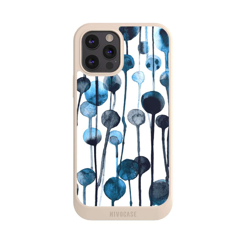 iPhone 12 Pro NIVOcore Tropfende Punkte blau