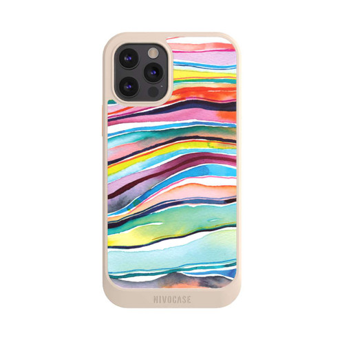 Apple iPhone 12 Pro NIVOcore Aquarell Achatschichten