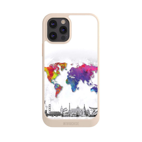 Apple iPhone 12 Pro NIVOcore Weltkarte mit Skyline