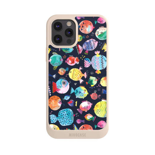 Apple iPhone 12 Pro NIVOcore Strandkugelfische Kinder Marineblau