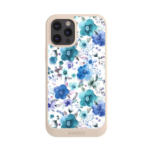 Apple iPhone 12 Pro NIVOcore Winterblumensträuße Blau