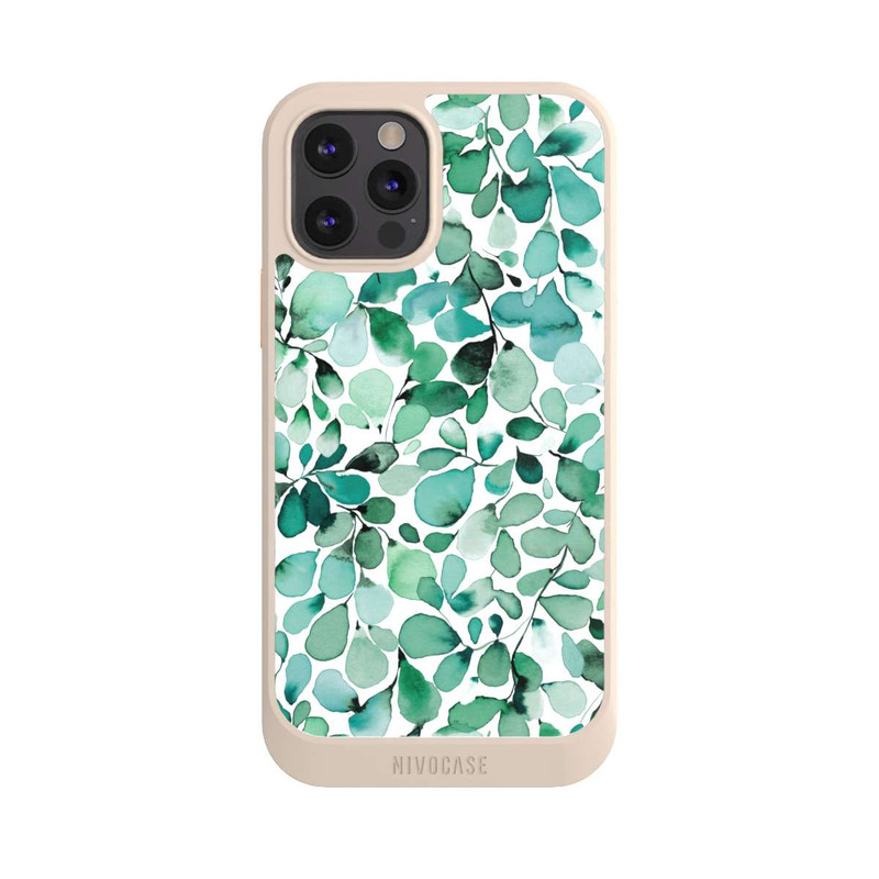 iPhone 12 Pro NIVOcore Aquarellmuster Blätter
