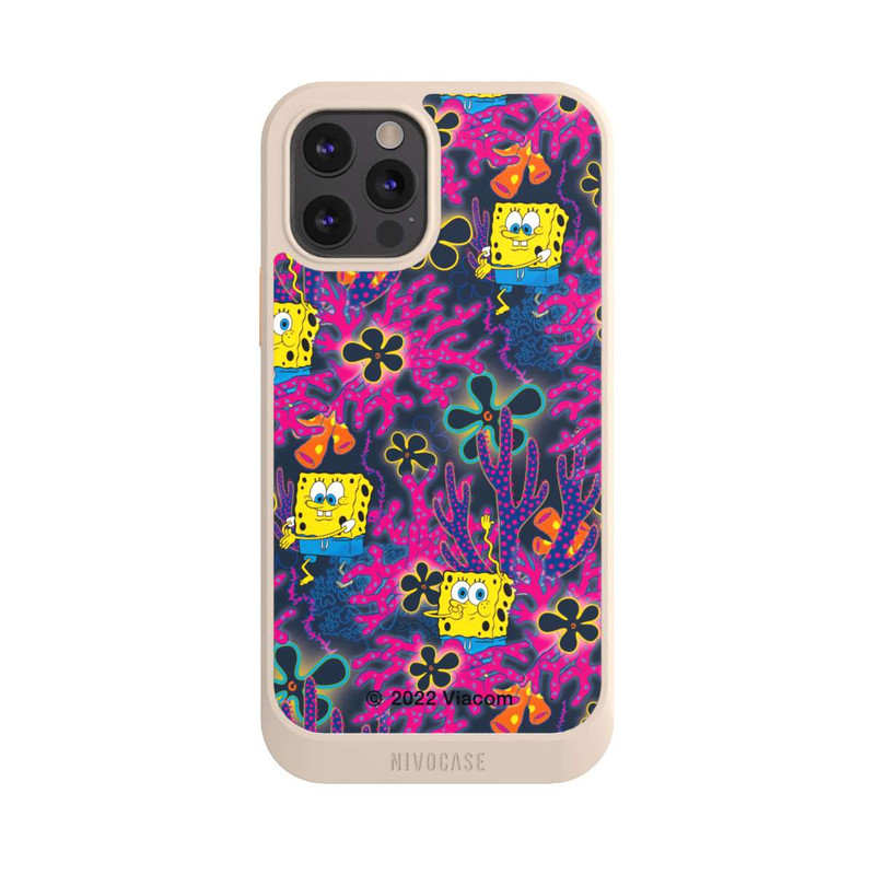 iPhone 12 Pro NIVOcore Spongebob - Coral Muster