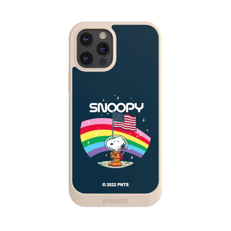 iPhone 12 Pro NIVOcore Snoopy Weltraumreisender Regenbogen