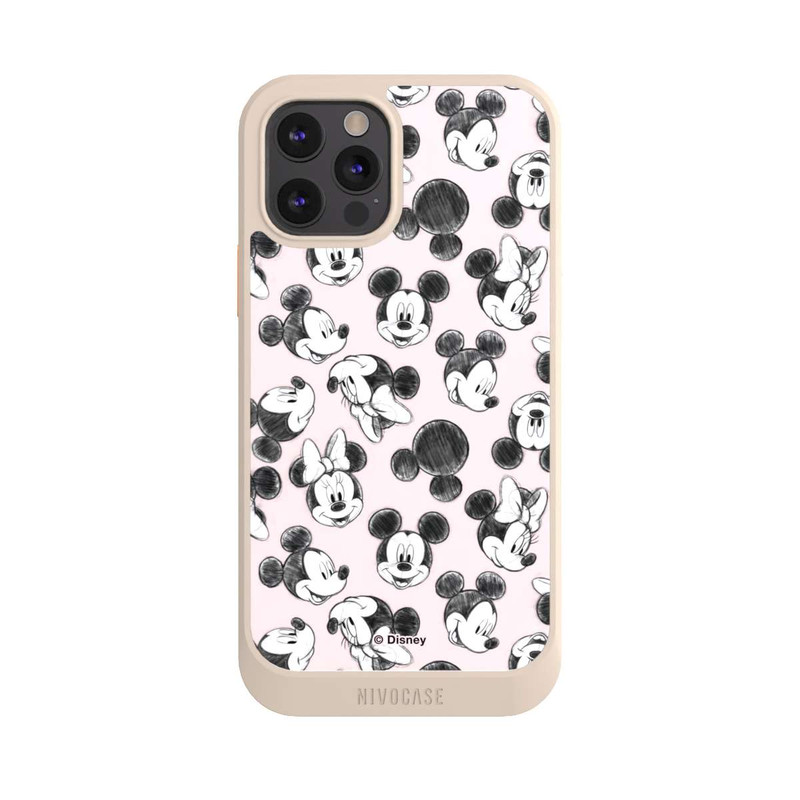 iPhone 12 Pro NIVOcore Minnie & Mickey Viele Gesichter Pink