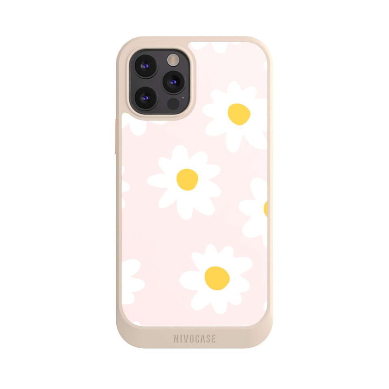 iPhone 12 Pro NIVOcore Blumen Retro Apricot