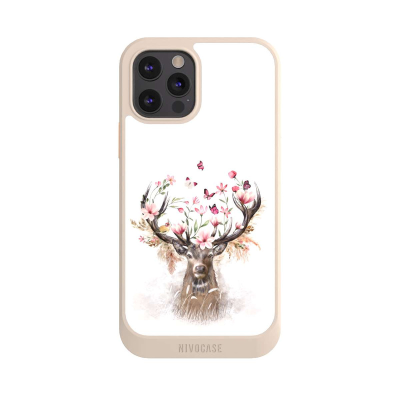 iPhone 12 Pro NIVOcore Hirsch Blumen Geweih