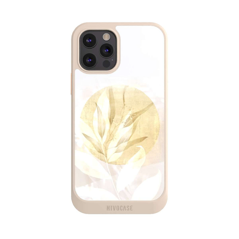 iPhone 12 Pro NIVOcore Boho Gold Blumen Kunst