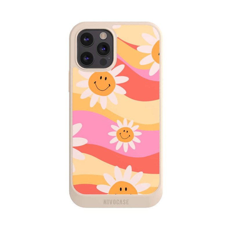 iPhone 12 Pro NIVOcore Retro Smiles Orange Colorful