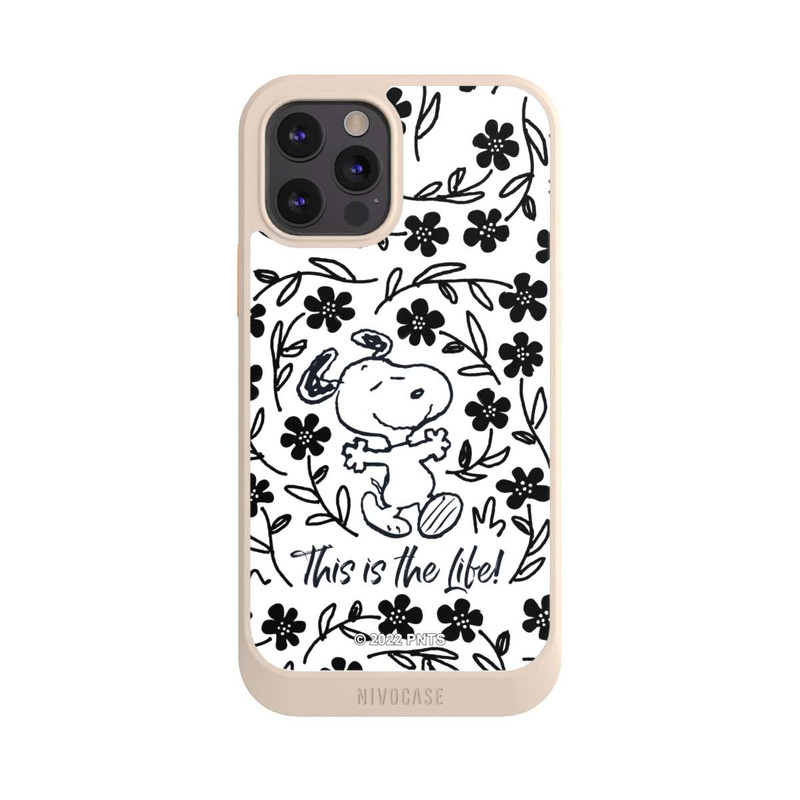 iPhone 12 Pro NIVOcore Snoopy schwarz und weiß This Is The Life