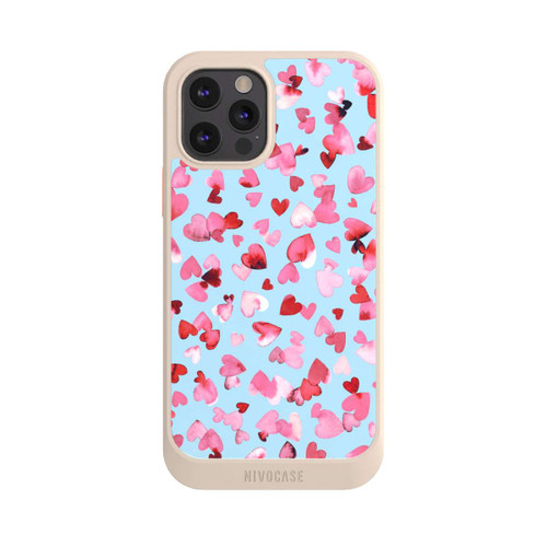 Apple iPhone 12 Pro NIVOcore Valentinstagsherzen in rosa blau