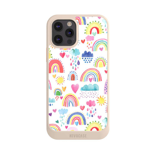 Apple iPhone 12 Pro NIVOcore Schöne Regenbogen-Multi-Rot