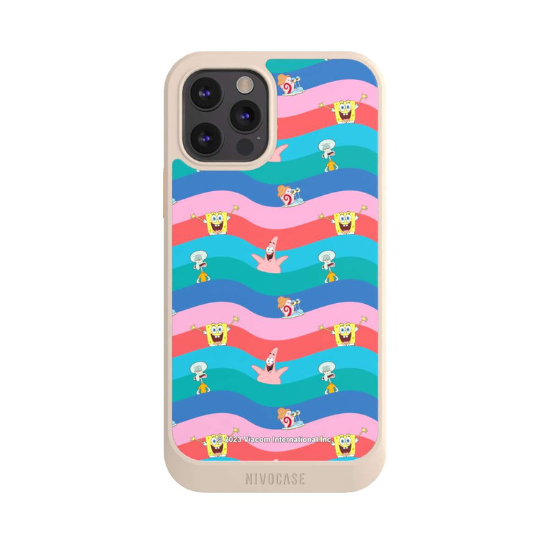 iPhone 12 Pro NIVOcore Spongebob Freunde Bunte Wellen