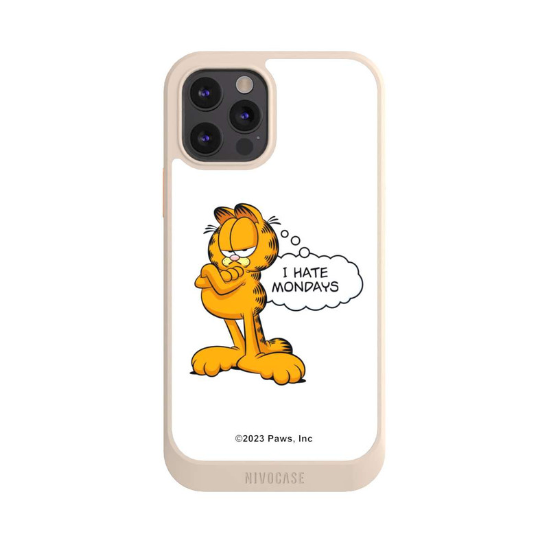 iPhone 12 Pro NIVOcore Garfield I Hate Mondays Weiß