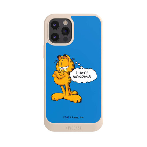 Apple iPhone 12 Pro NIVOcore Garfield I Hate Mondays Blau