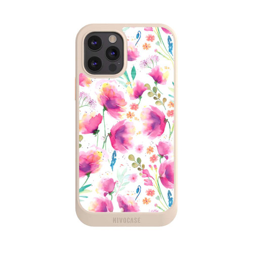 Apple iPhone 12 Pro NIVOcore Abstrakte Mohnblumen aquarell