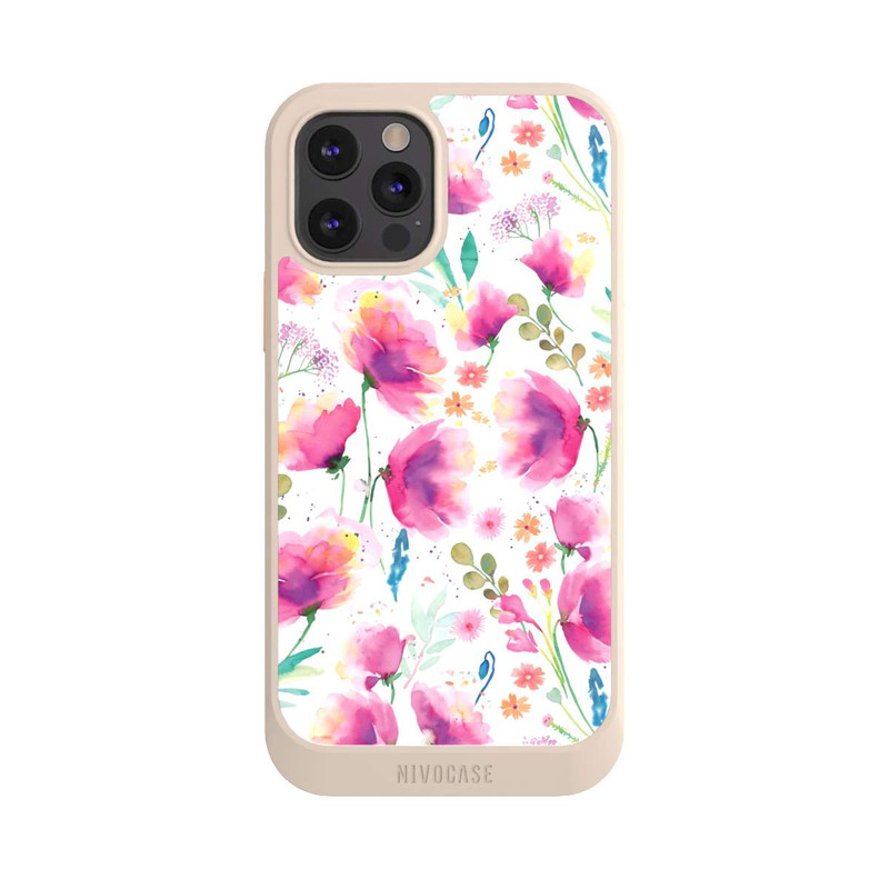 iPhone 12 Pro NIVOcore Abstrakte Mohnblumen aquarell