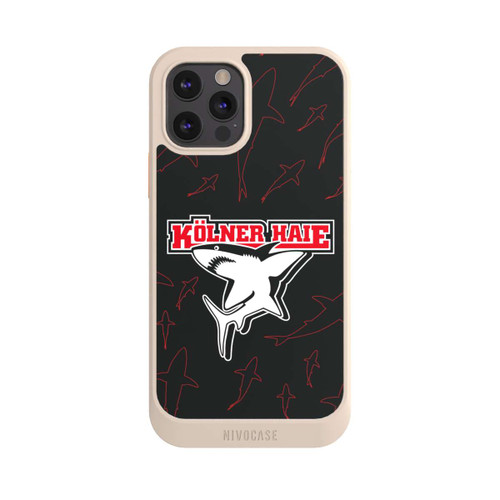 Apple iPhone 12 Pro NIVOcore Haie Muster Rot