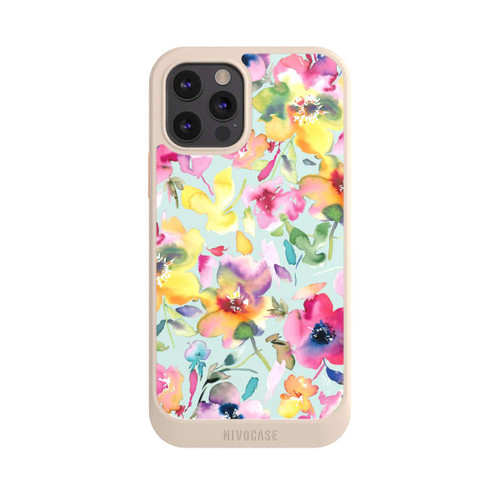 Apple iPhone 12 Pro NIVOcore Künstlerischer Sommer Psychedelic Floral