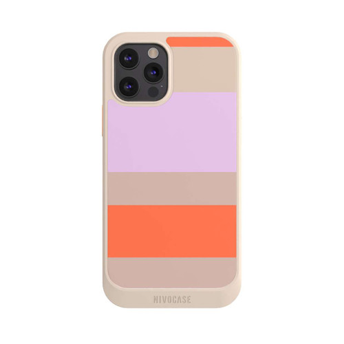 Apple iPhone 12 Pro NIVOcore Moca Lila Orange Stripes