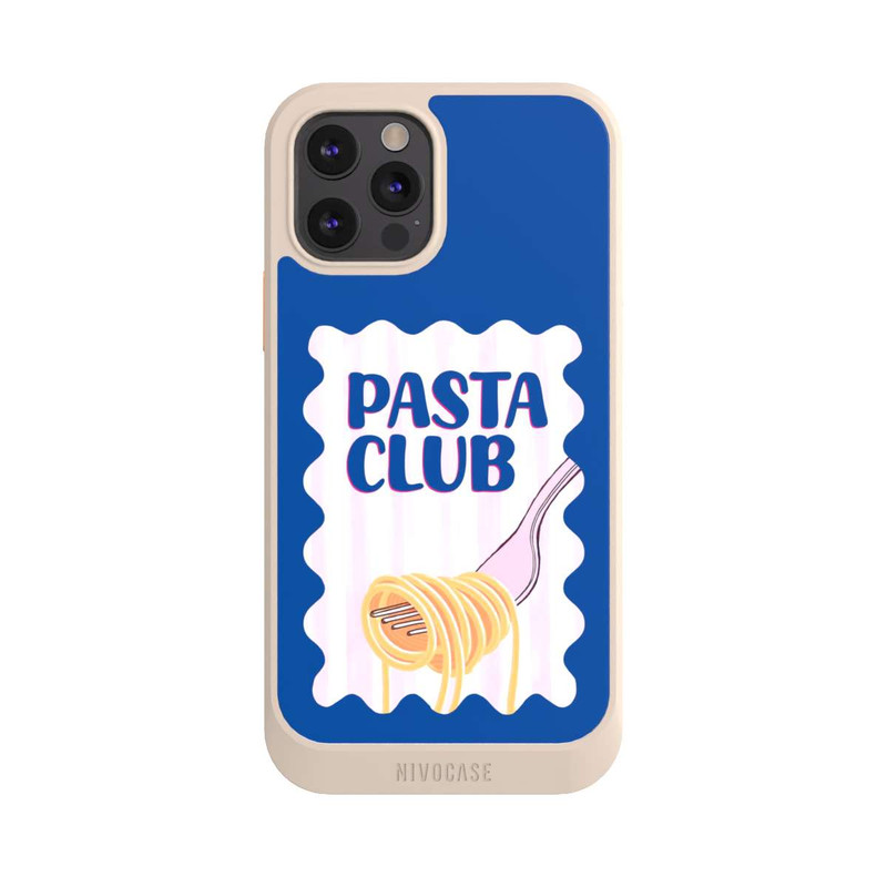 iPhone 12 Pro NIVOcore Pasta Club in Blue and Pink