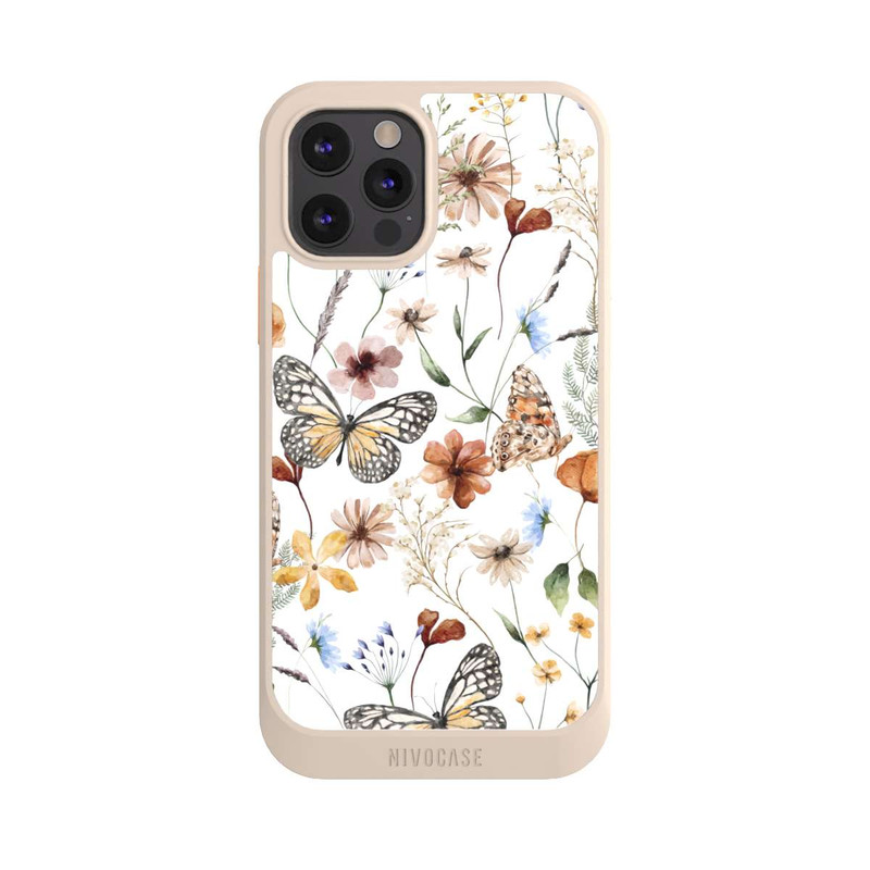 iPhone 12 Pro NIVOcore Wildflowers and Butterflies Pattern