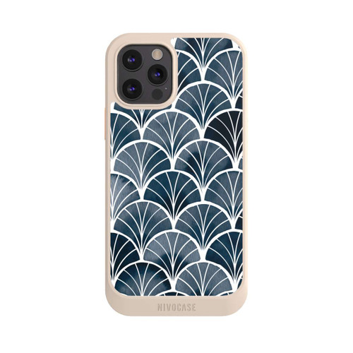 Apple iPhone 12 Pro NIVOcore Botanische Brise Art Deco Grau