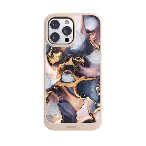 Apple iPhone 13 Pro Max NIVOcore Verträumte Tinte Grau-Golddruck