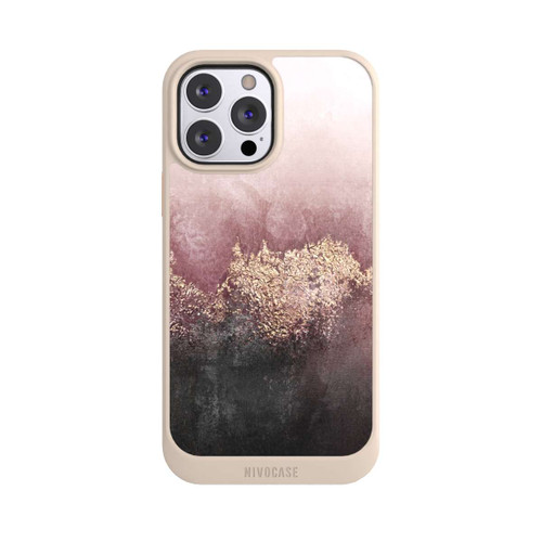 Apple iPhone 13 Pro Max NIVOcore Rosa Himmelsstaub Golddruck