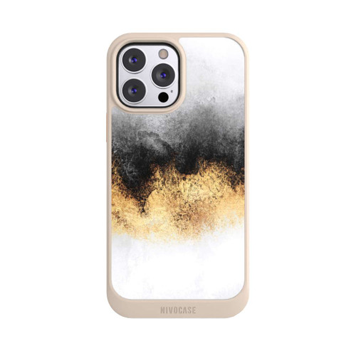 Apple iPhone 13 Pro Max NIVOcore Grauer Himmelstaub Golddruck