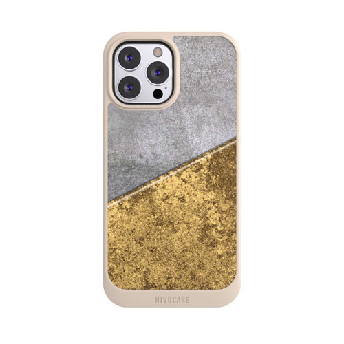 Apple iPhone 13 Pro Max NIVOcore Beton und Goldlook