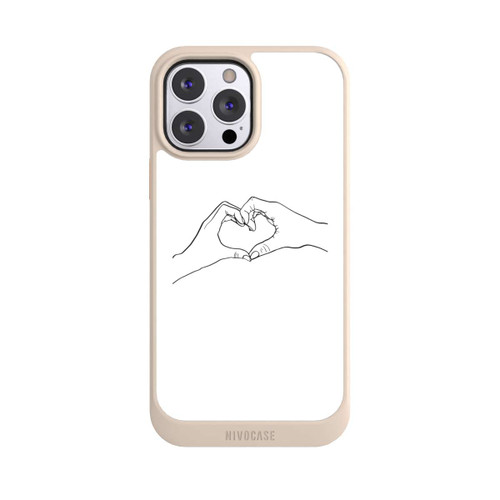 Apple iPhone 13 Pro Max NIVOcore Herz Hände Line Art