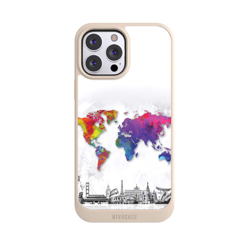 Apple iPhone 13 Pro Max NIVOcore Weltkarte mit Skyline