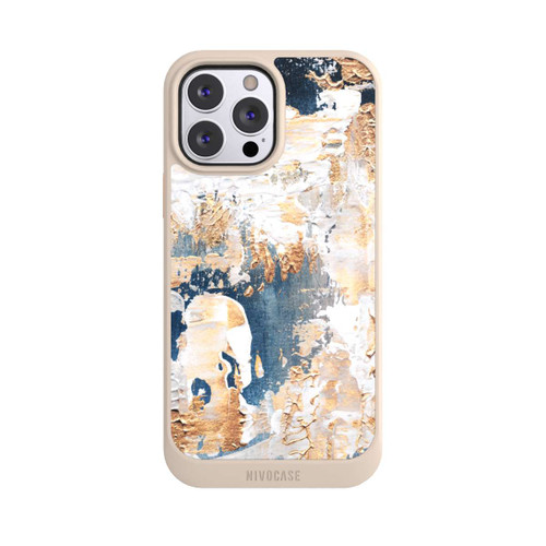 Apple iPhone 13 Pro Max NIVOcore Abstraktion Blau und Gold