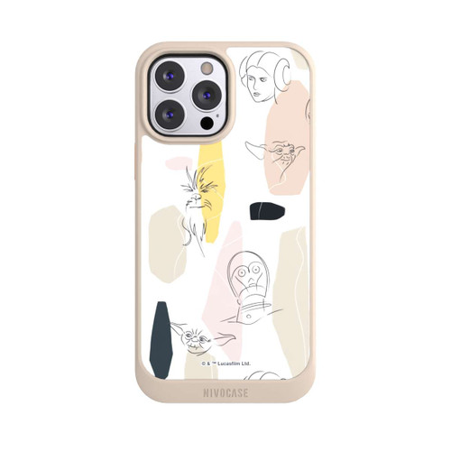 Apple iPhone 13 Pro Max NIVOcore Helle Seite Line Art