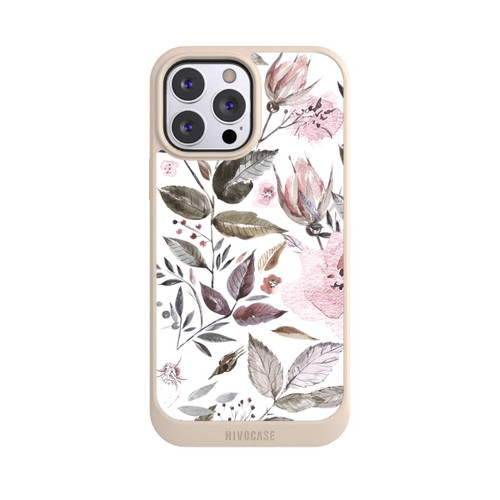 Apple iPhone 13 Pro Max NIVOcore Aquarell braune Rosenblüten