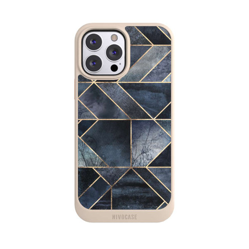 Apple iPhone 13 Pro Max NIVOcore Abstraktes Natur-Dunkelblau