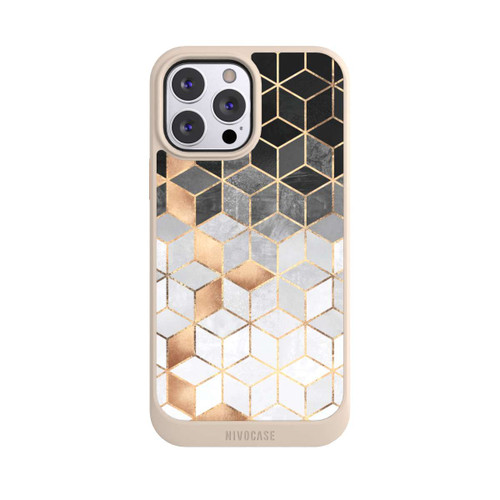 Apple iPhone 13 Pro Max NIVOcore Würfel dunkel und gold
