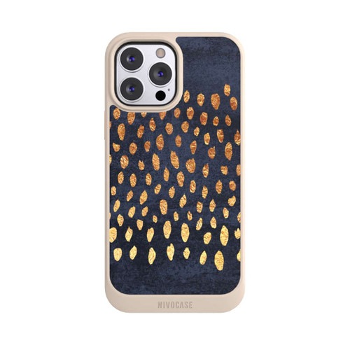 Apple iPhone 13 Pro Max NIVOcore Muster Gold und Marine