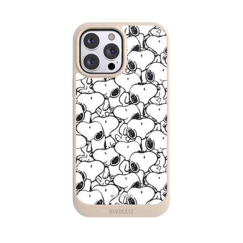 Apple iPhone 13 Pro Max NIVOcore Snoopy Muster Schwarz und Weiß