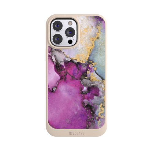 Apple iPhone 13 Pro Max NIVOcore Alcohol Ink Art Pink