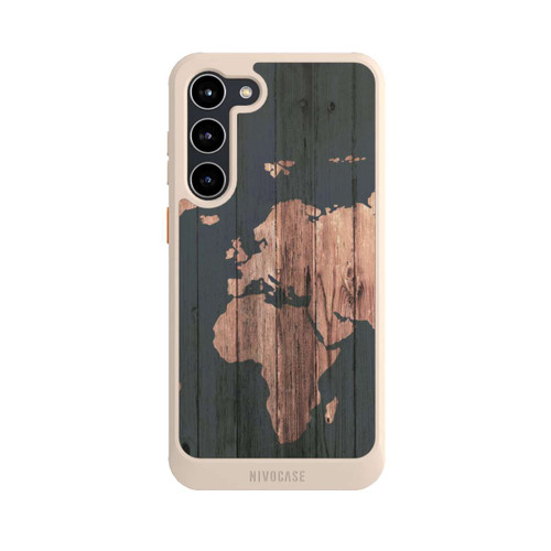 Samsung Galaxy S23+ NIVOcore Wooden World Map